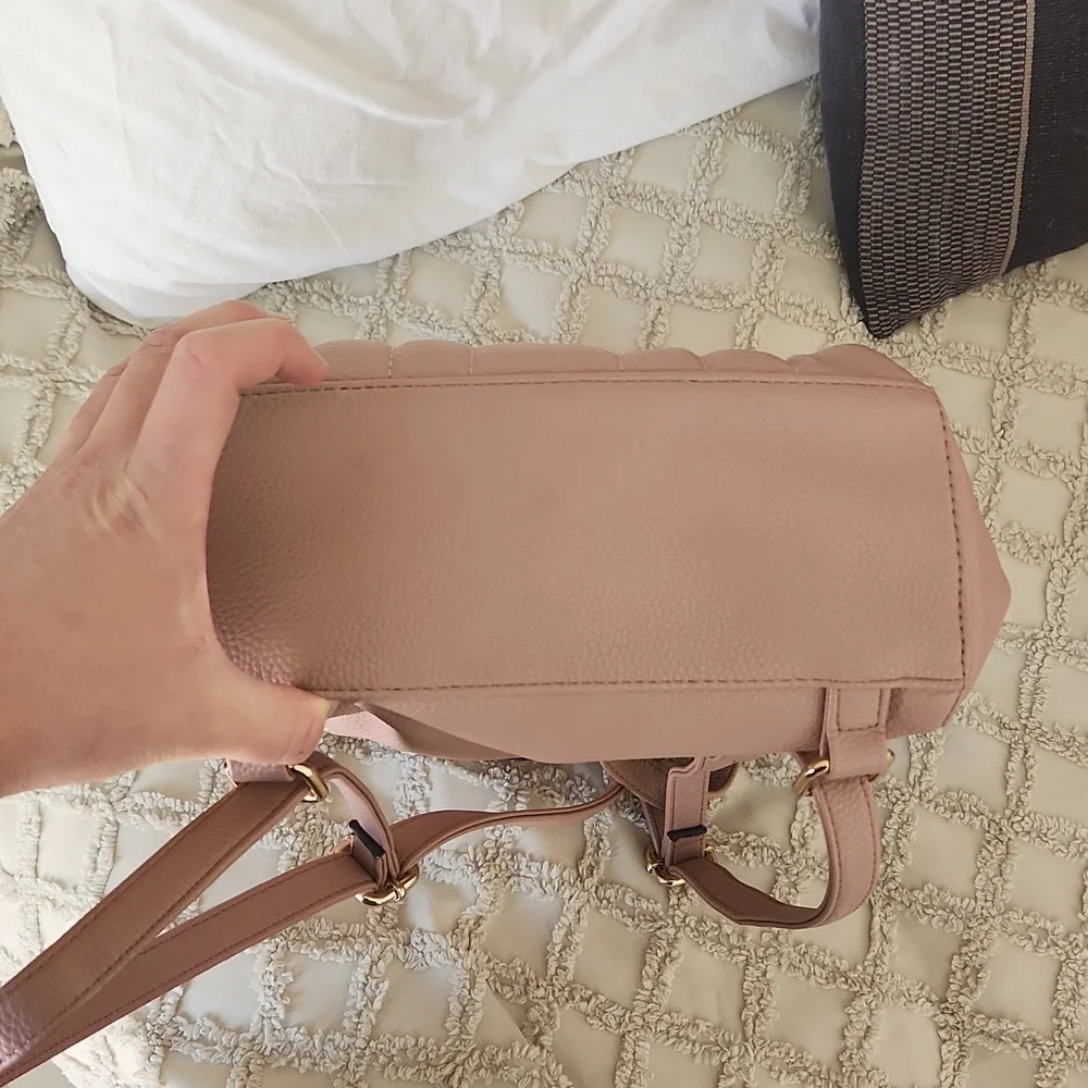Nanette Lapore Pink Gold Detail Backpack